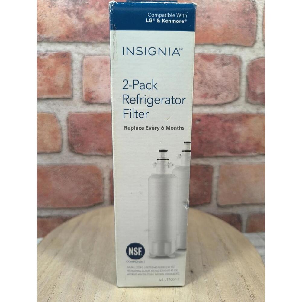 Insignia 2-Pack NS-LT700P Refrigerator Fridge Ice Water Filter Replacement New